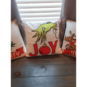 NWT! Grinch "Joy" Pillow